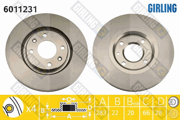 Brake Disc (6011231)