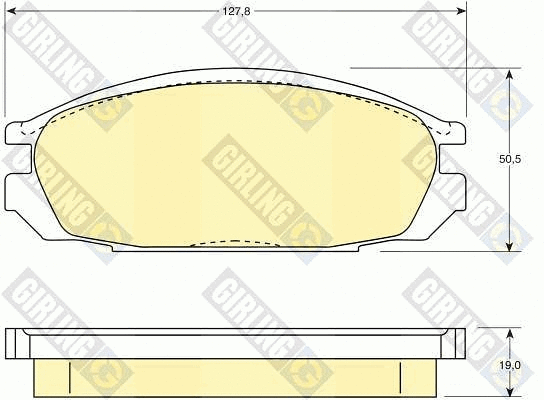 Brake Pad Set, disc brake (6107459)