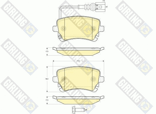 Brake Pad Set, disc brake (6115571)