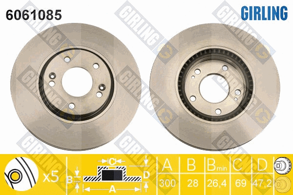 Brake Disc (6061085)