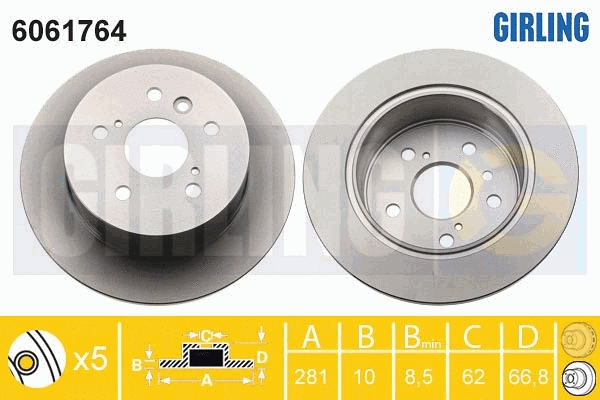Brake Disc (6061764)