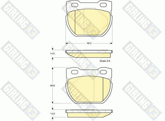 Brake Pad Set, disc brake (6112096)