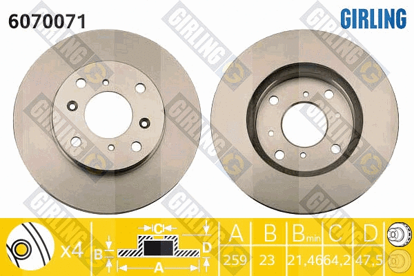 Brake Disc (6070071)