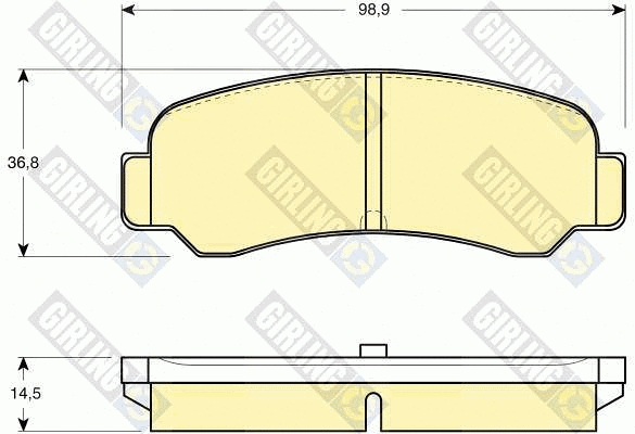 Brake Pad Set, disc brake (6109469)