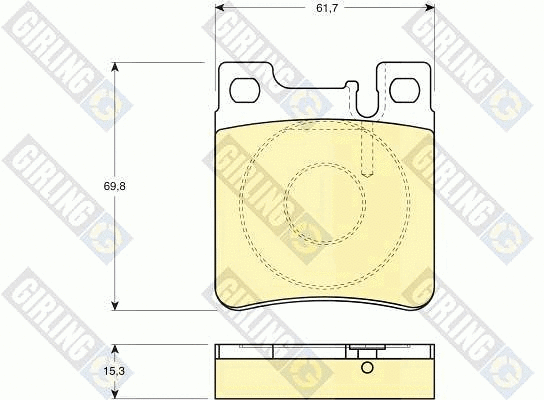 Brake Pad Set, disc brake (6111232)