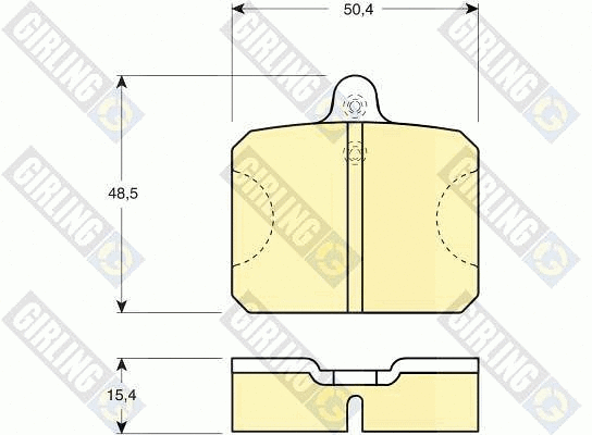 Brake Pad Set, disc brake (6103009)
