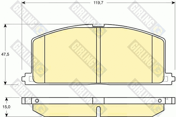 Brake Pad Set, disc brake (6131849)