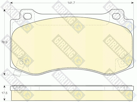 Brake Pad Set, disc brake (6144496)