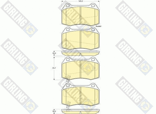 Brake Pad Set, disc brake (6133819)