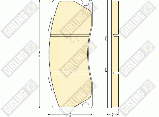 Brake Pad Set, disc brake (6118504)