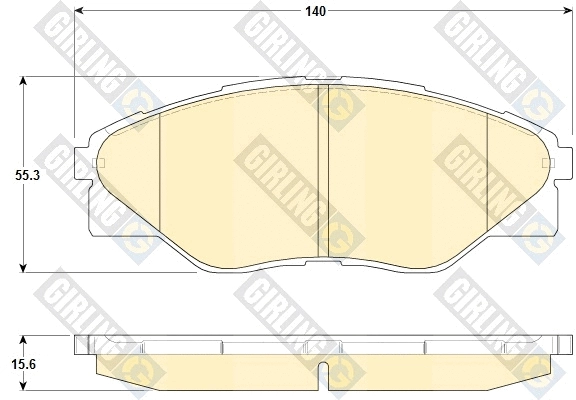 Brake Pad Set, disc brake (6135329)