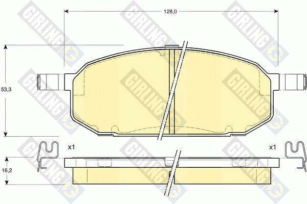 Brake Pad Set, disc brake (6131539)