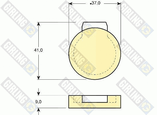 Brake Pad Set, disc parking brake (6102729)