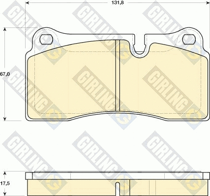 Brake Pad Set, disc brake (6118169)