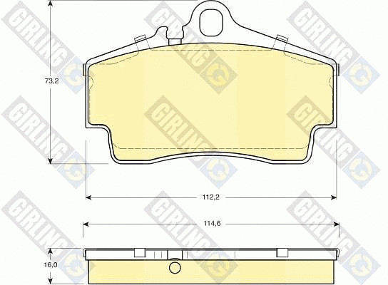 Brake Pad Set, disc brake (6113959)