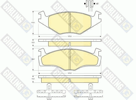 Brake Kit, disc brake (6410275)
