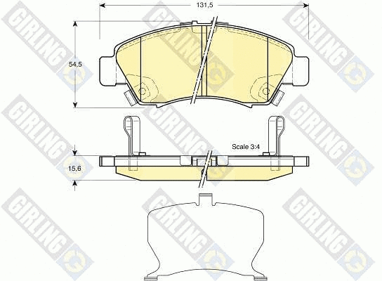Brake Pad Set, disc brake (6132129)