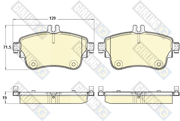 Brake Pad Set, disc brake (6119331)