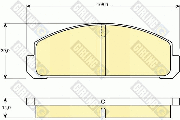 Brake Pad Set, disc brake (6101789)