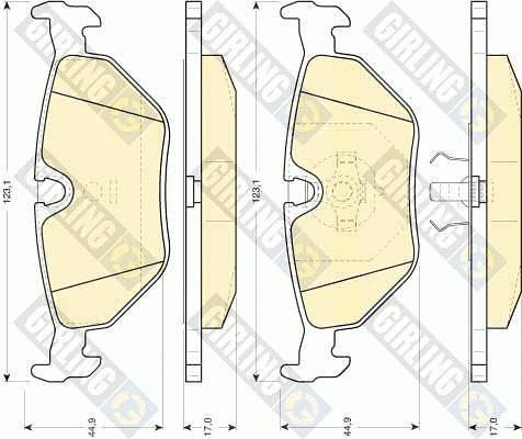 Brake Pad Set, disc brake (6109172)