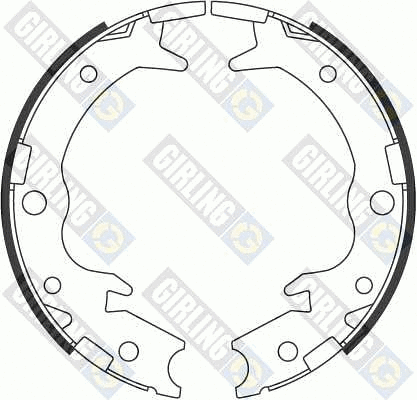 Brake Shoe Set, parking brake (5186979)