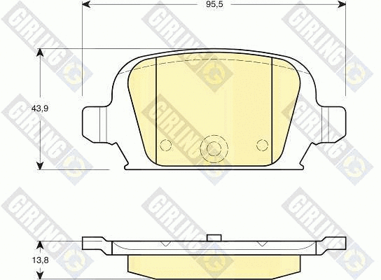 Brake Pad Set, disc brake (6114121)