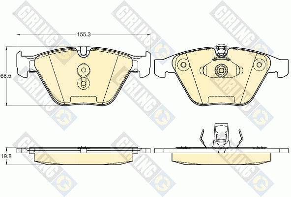 Brake Pad Set, disc brake (6120212)
