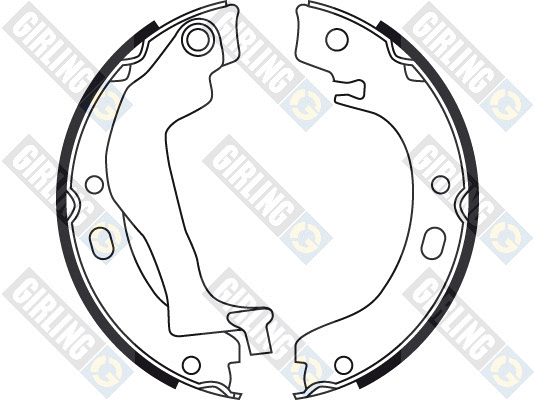 Brake Shoe Set, parking brake