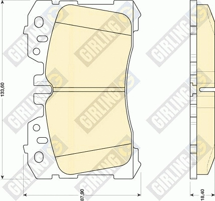 Brake Pad Set, disc brake (6134739)