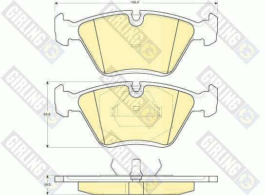 Brake Pad Set, disc brake (6113552)