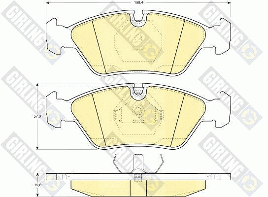 Brake Pad Set, disc brake (6102982)