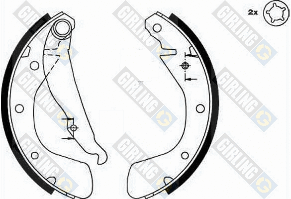 Brake Shoe Set (5185429)