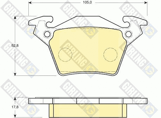 Brake Pad Set, disc brake (6114084)
