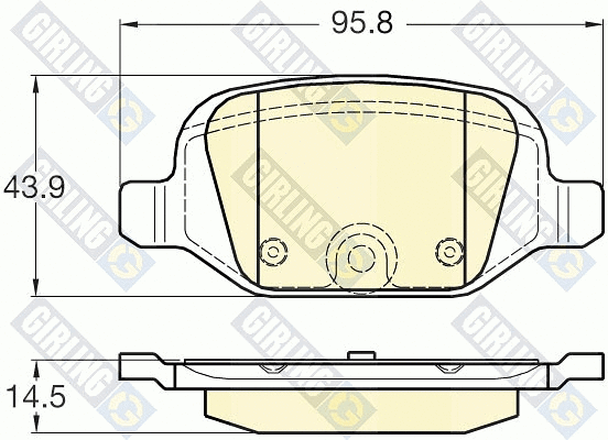 Brake Pad Set, disc brake (6119811)