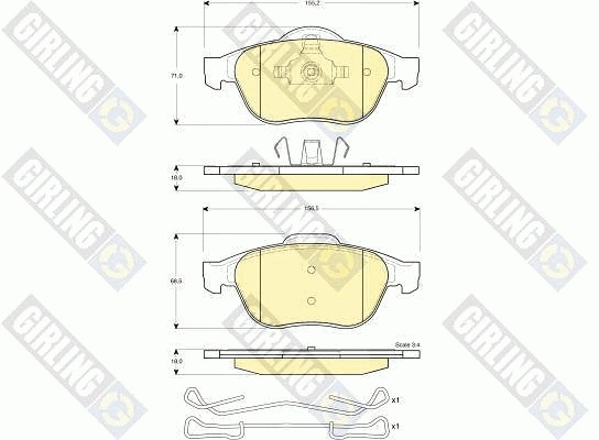Brake Kit, disc brake (6411802)