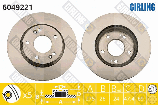 Brake Disc (6049221)