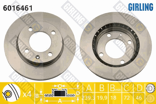 Brake Disc (6016461)