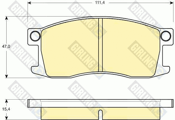 Brake Pad Set, disc brake (6101859)