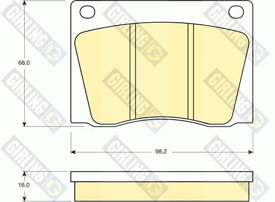 Brake Pad Set, disc brake (6105311)