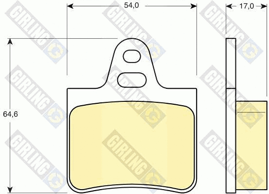 Brake Pad Set, disc brake (6102639)