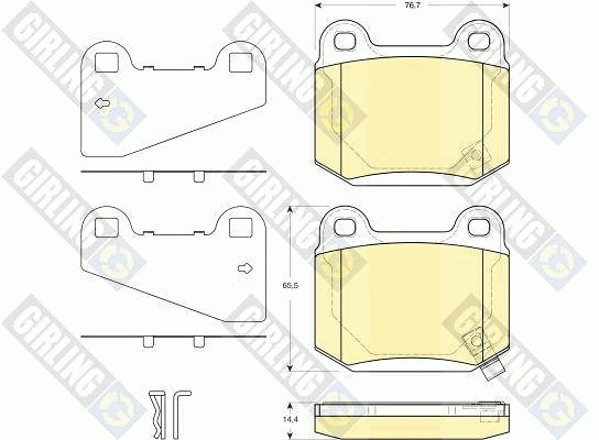 Brake Pad Set, disc brake (6133509)