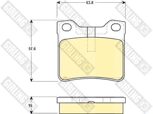 Brake Pad Set, disc brake (6114322)