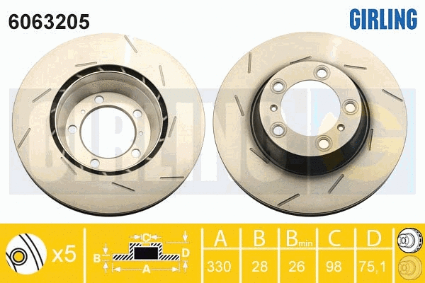 Brake Disc (6063205)