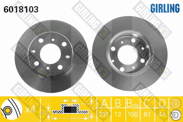 Brake Disc (6018103)