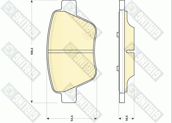Brake Pad Set, disc brake (6118414)