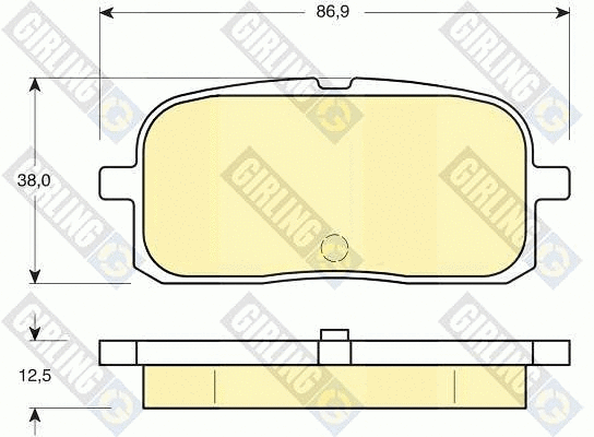 Brake Pad Set, disc brake (6132259)