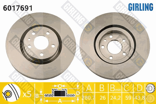 Brake Disc (6017691)