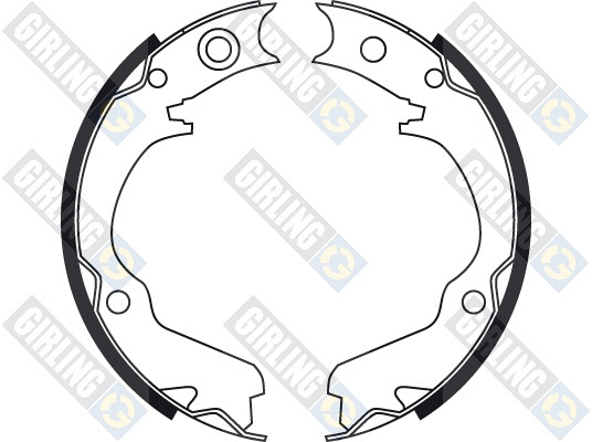 Brake Shoe Set, parking brake