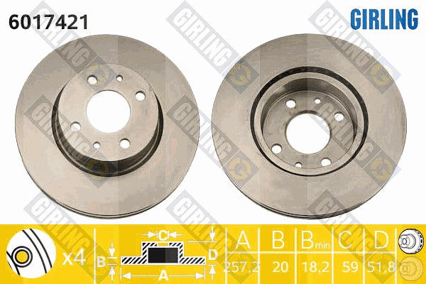 Brake Disc (6017421)