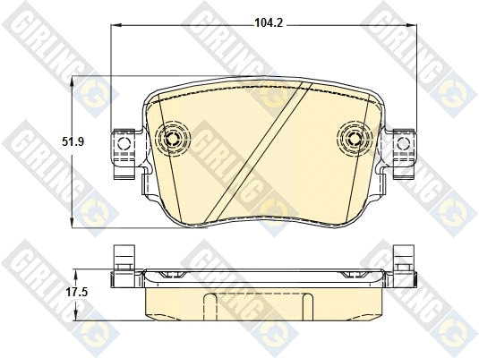 Brake Pad Set, disc brake (6120421)